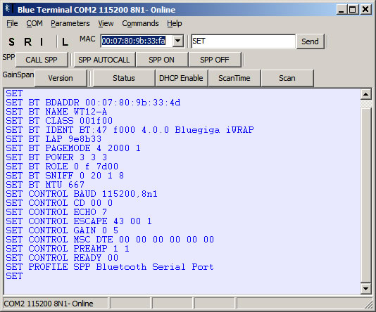 linux serial port binary data